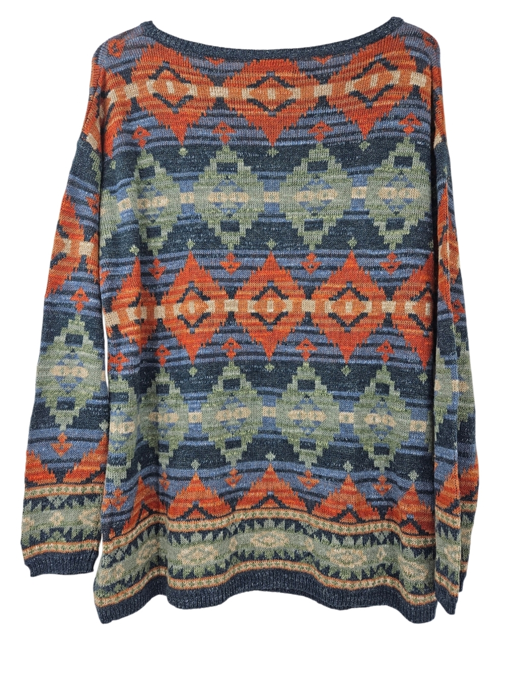 Denim & Supply Ralph Lauren Southwestern Tribal Aztec Sweater Women's Size M - Picture 3 of 10